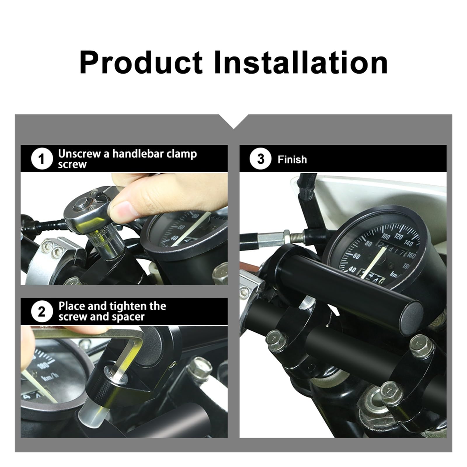 Porta Cellulare Moto Per Suzuki Per V-Strom 250 650 1000 1050 Per GS 500F Per GZ Supporto Per Staffa Di Navigazione GPS Per Manubrio Moto