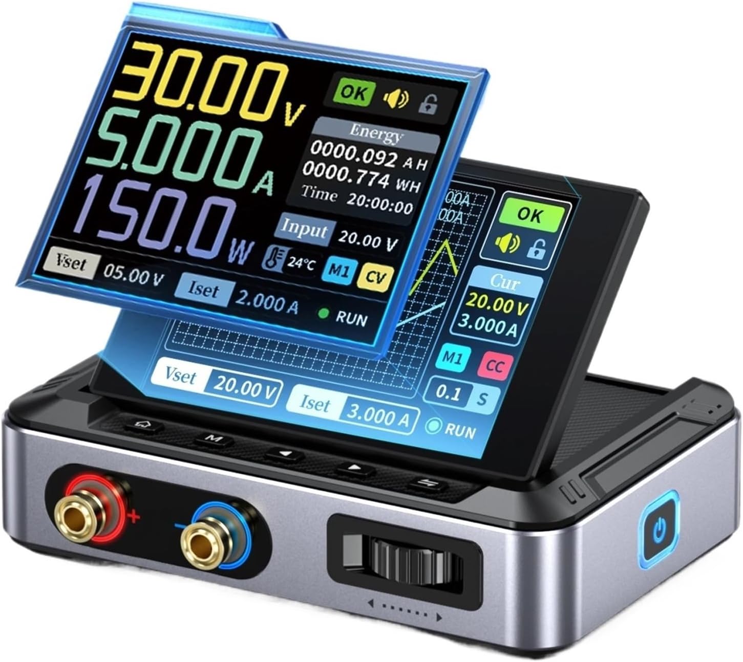 Bench Power Supply, DPS-150 Laboratory DC Power Supply CNC Adjustable Digit Display Mini Portable Regulator Switching Power Supply