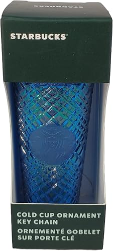 Starbucks Adorno de copa fría con joyas Azure 2022