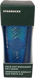 Starbucks Azure Jeweled Cold Cup Ornament Holiday 2022