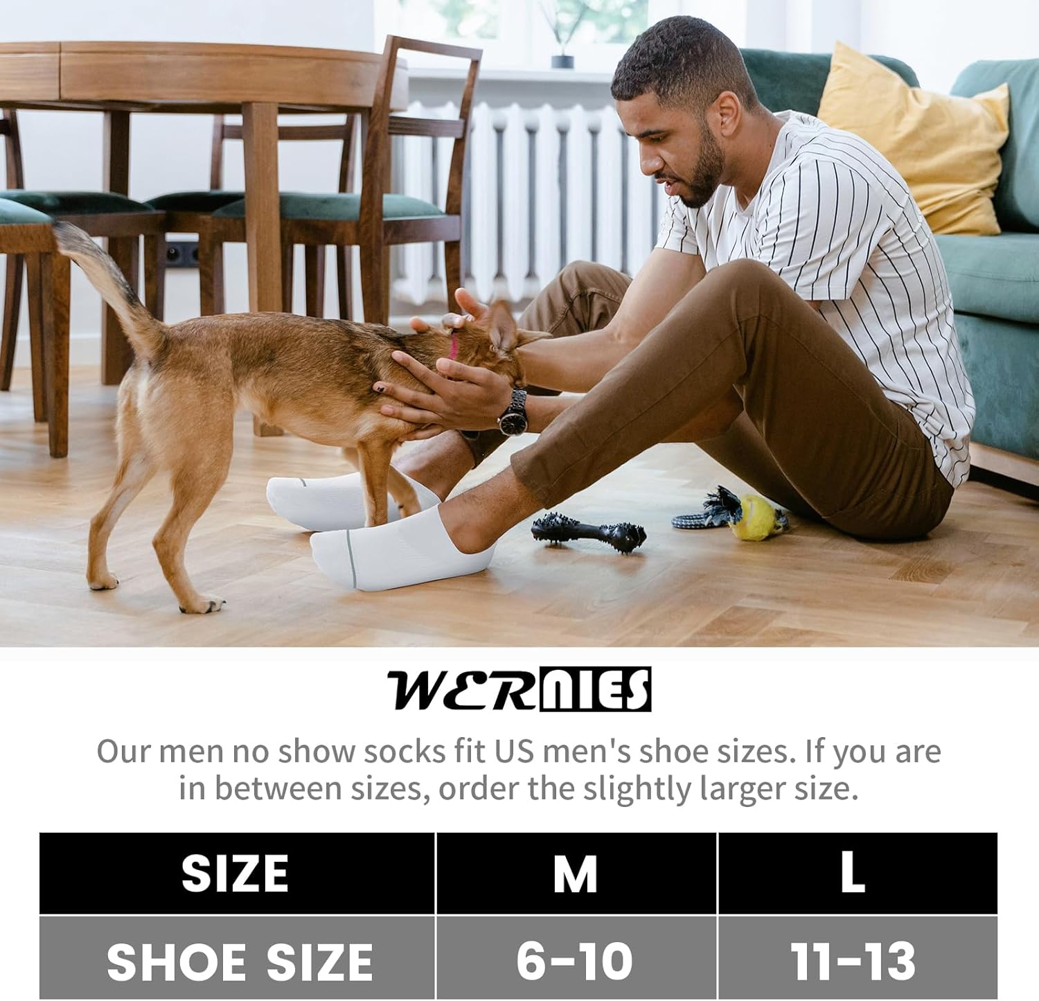 wernies 10 Pairs No Show Socks Men Low Cut Ankle Short Casual Thin Invisible Socks with Non Slip Grips - Image 7