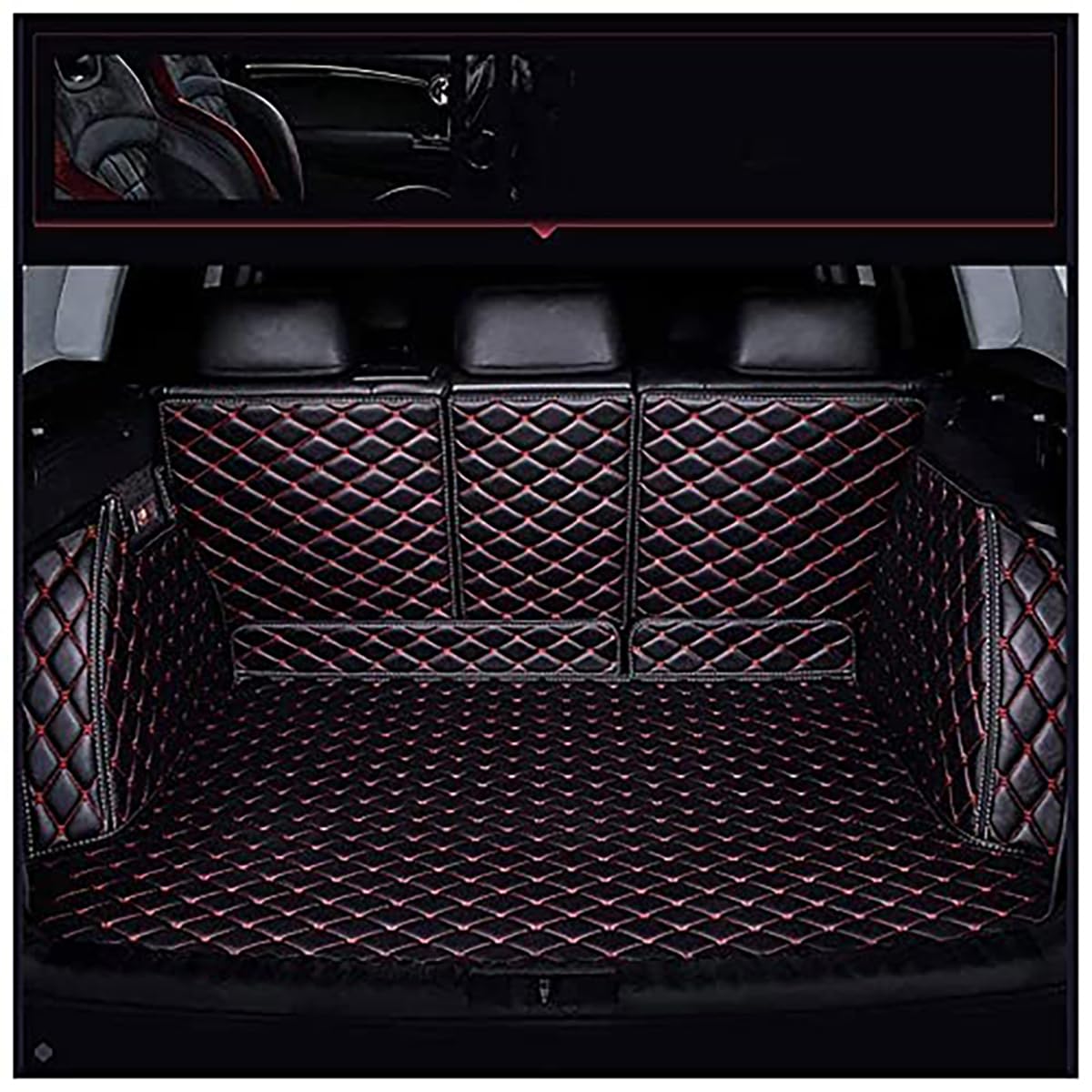 HHGFTIY Full Coverage Leather Car Boot Liner Mat, for BMW X3 2018-2024 Waterproof/Anti-Slip/Anti Scratch Tray Liners,Protector Accessories,D