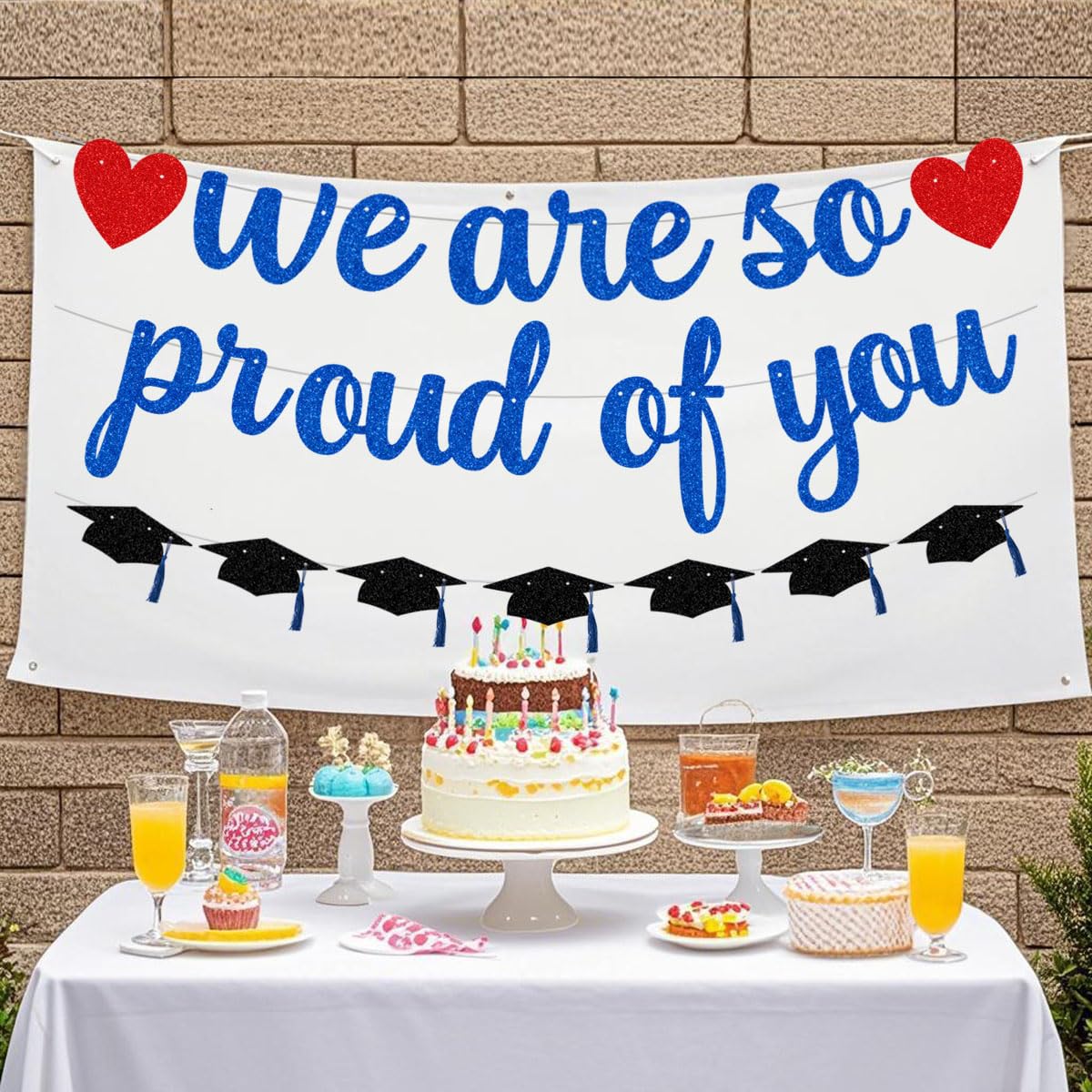 Faixa De Formatura 2025 - We Are So Proud Of You - Decorativo Para Festa