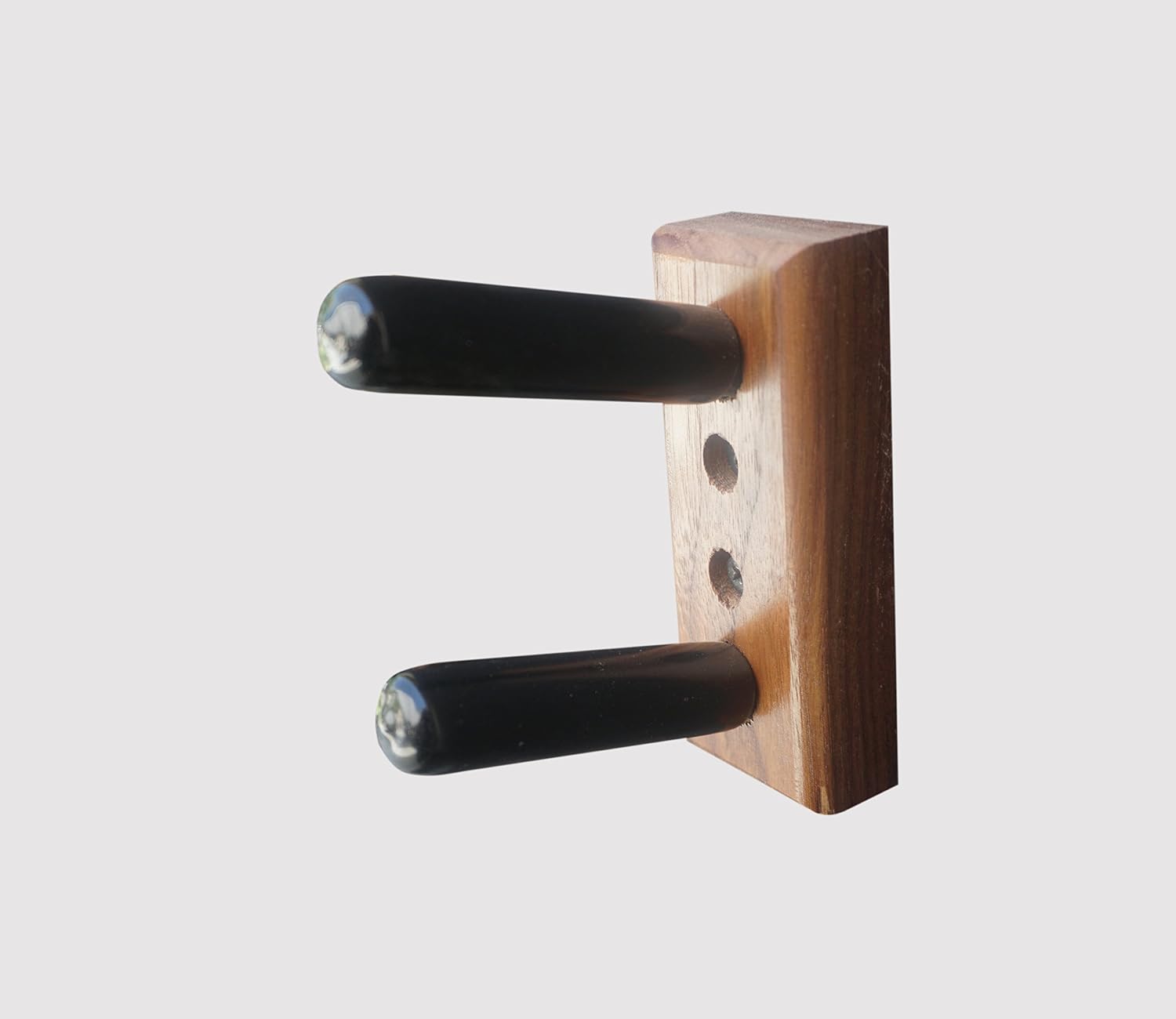 Standard Horizontal Wall Mount for a 20 Ga. Double Barrel Side by Side Shot Gun/Rifle (Made in The USA) (Walnut)