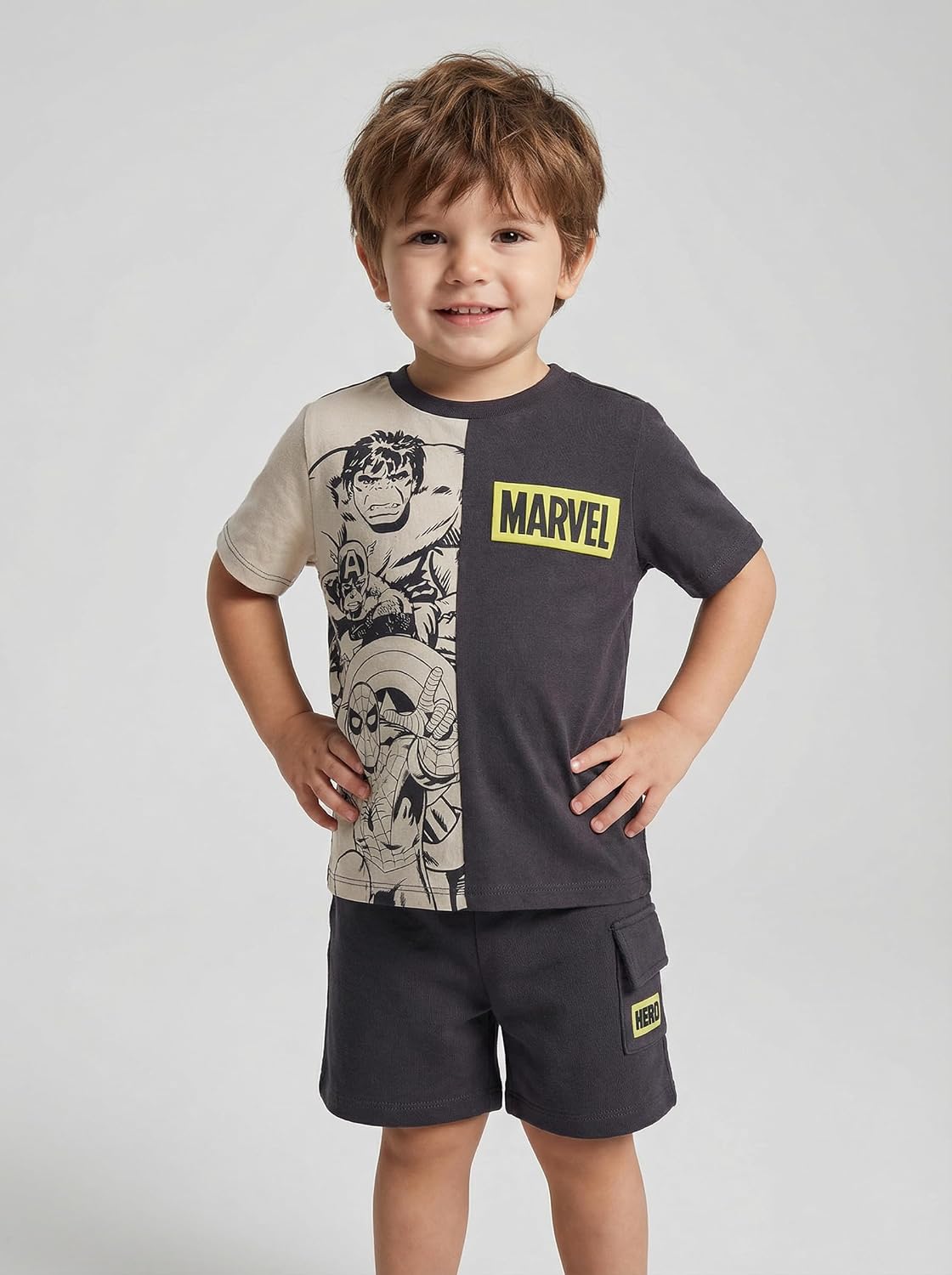 Marvel Boys' T-shirt and Shorts Set
