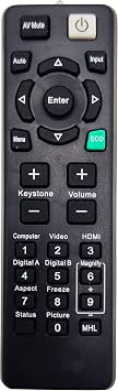 Remote Controller for Ricoh Projectors PJ HD5451, PJ S2440, PJ WX2440, PJ WX5461, PJ WX5770, PJ WXL5670, PJ X100ST, PJ X2440, PJ X2650, PJ X2670, PJ X2680, PJ X2690, PJ X5461, PJ X5770