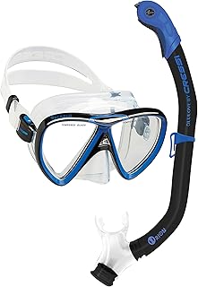 Cressi Adult Snorkeling Kit, Mask & Snorkel - Quality Equipment for Discovering The Underwater World - Ikarus & Orion: Designed in Italy