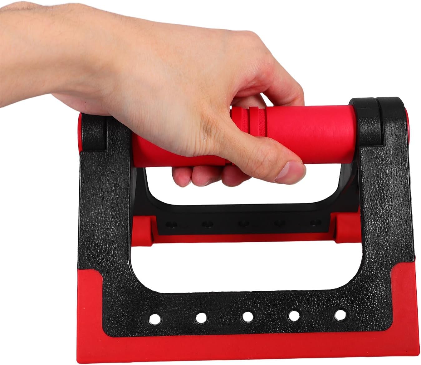 Kisangel Push-up Rack Pair Crimson Push-up Bars for Men and Women Home Fitness Strength Training Equipment Floor Push-up Stand for Calisthenics Exercise
