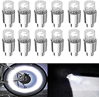 Vista 13 de 12 luces LED parpadeantes para rueda, luces para válvula de llanta de automóvil, camión, moto y bicicleta
