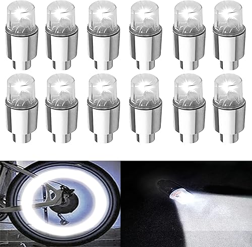 Miniatura 14 de 24 luces LED para rueda, luz intermitente, tapa de válvula de neumático, lámpara para automóviles, camiones, motocicletas y bicicletas (24 piezas 24