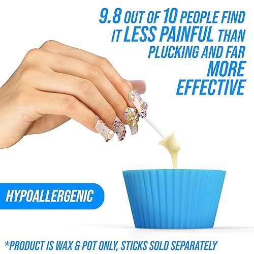 Miniatura 11 de KENASHII Kit de cera de nariz 3.53 oz de cera, 24 aplicadores Kit de depilación para hombres y mujeres Incluye toallitas de bálsamo