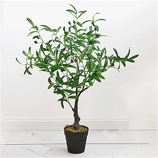 Albero di Simulazione Albero artificiale da 31 pollice, albero artificiale dell'albero dell'albero delle ulivi frutti di frutta delle foglie di oliva della seta Decorazioni per la casa del giardino de