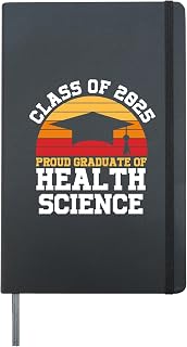 Class of 2025 Proud Graduate of Health Sciences Hardcover Journal, Black