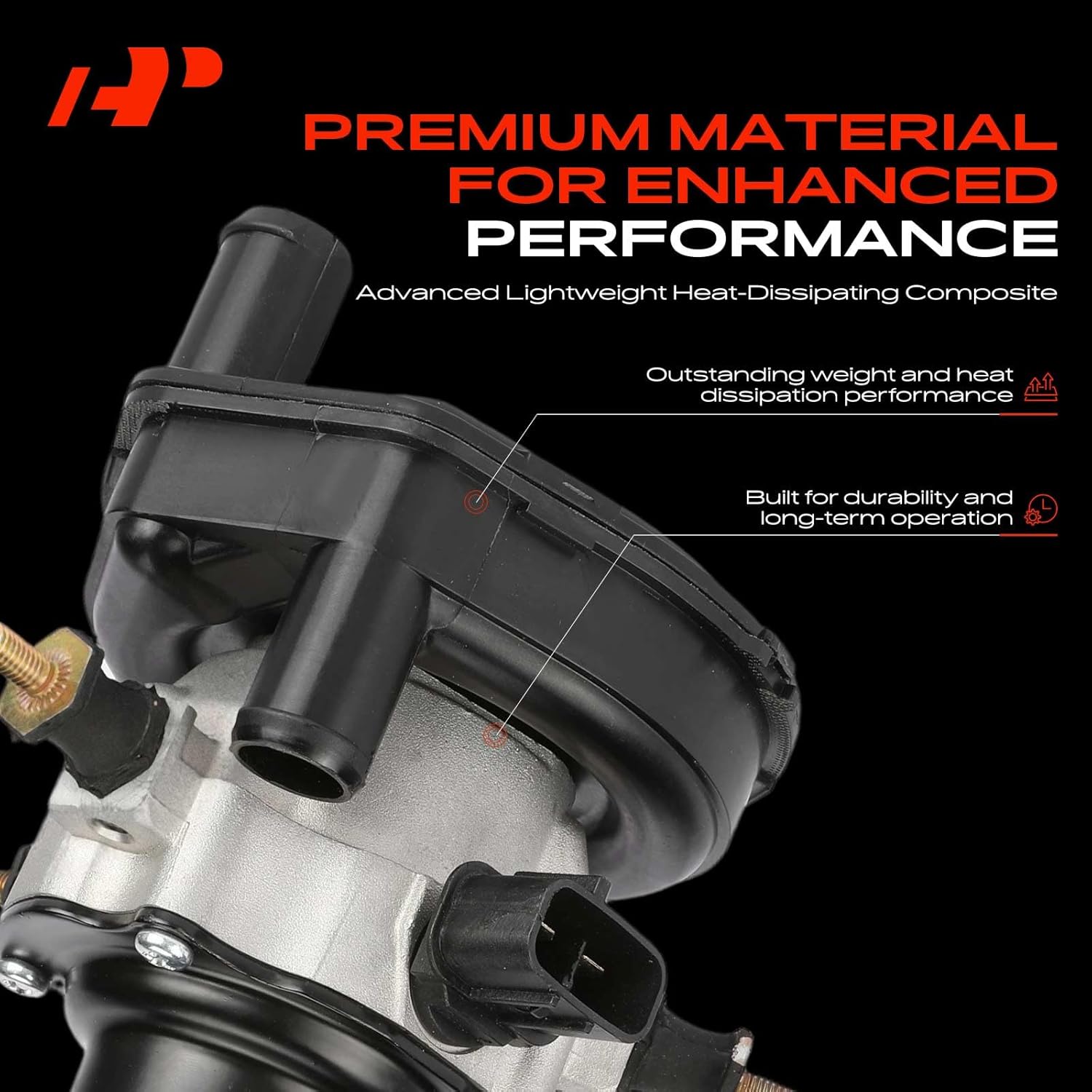 A-Premium Secondary Air Injection Smog Pump Compatible with Toyota Corolla 2004-2008, Matrix 2003-2007, 1.8L