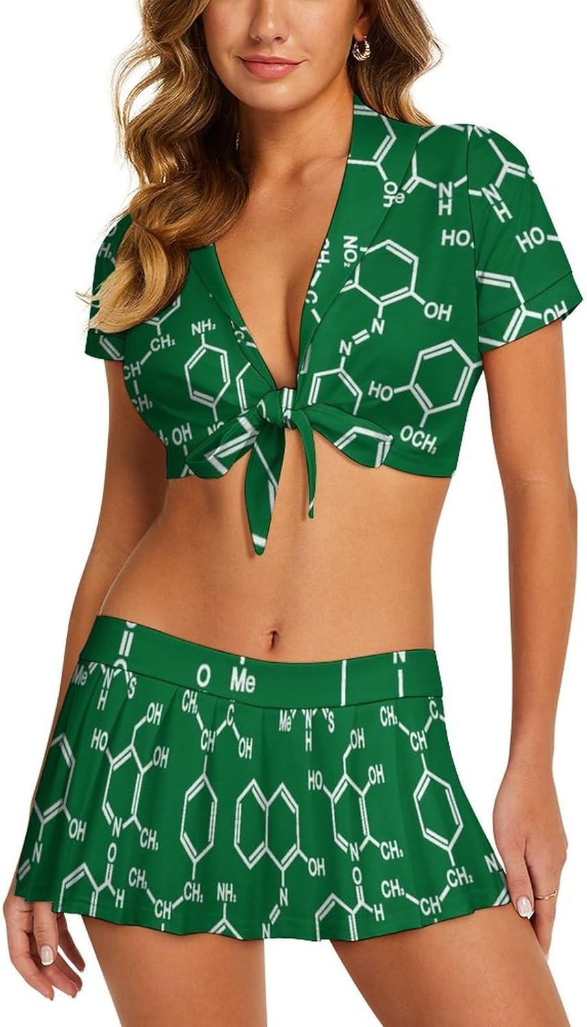 Women's Cheerleading Uniforms Custom Cheerleading Outfits Personalized Dress And Skirt Sets Short Pleated Mini Skirt Sets