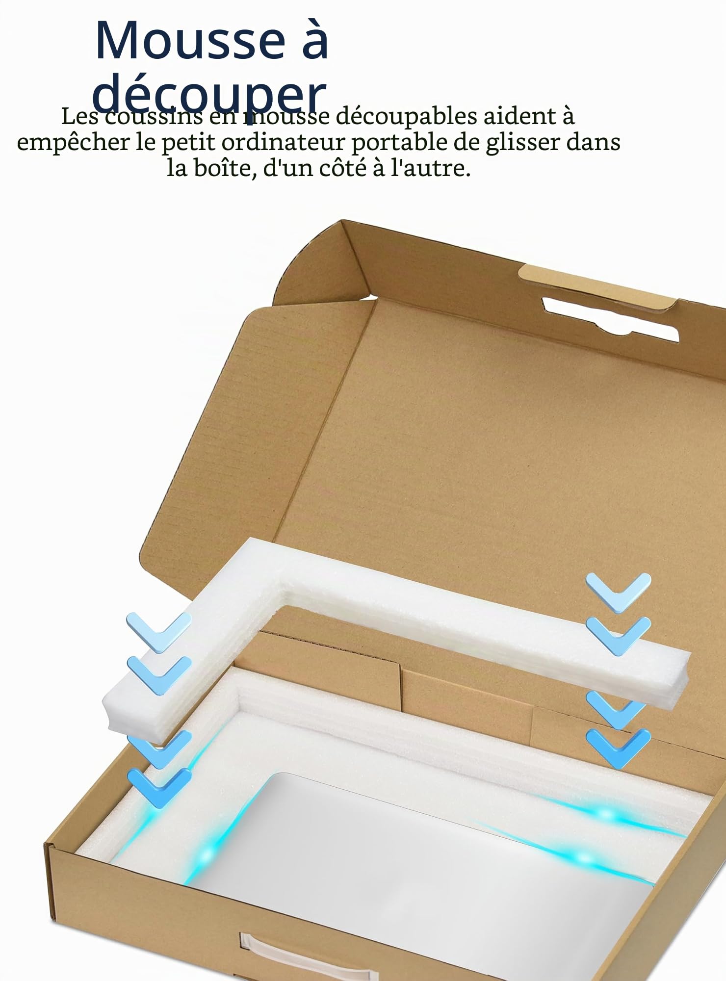 Orionstar Boîte pour ordinateur portable avec mousse de protection pour ordinateur portable 17,3"