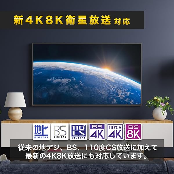 ホーリック 極細アンテナケーブル S-2.5C-FB同軸 1m 【4K8K放送(3224MHz)/BS/CS/地デジ/CATV 対応】 ホワイト 両側差込式コネクタ AC10-797WW - 3