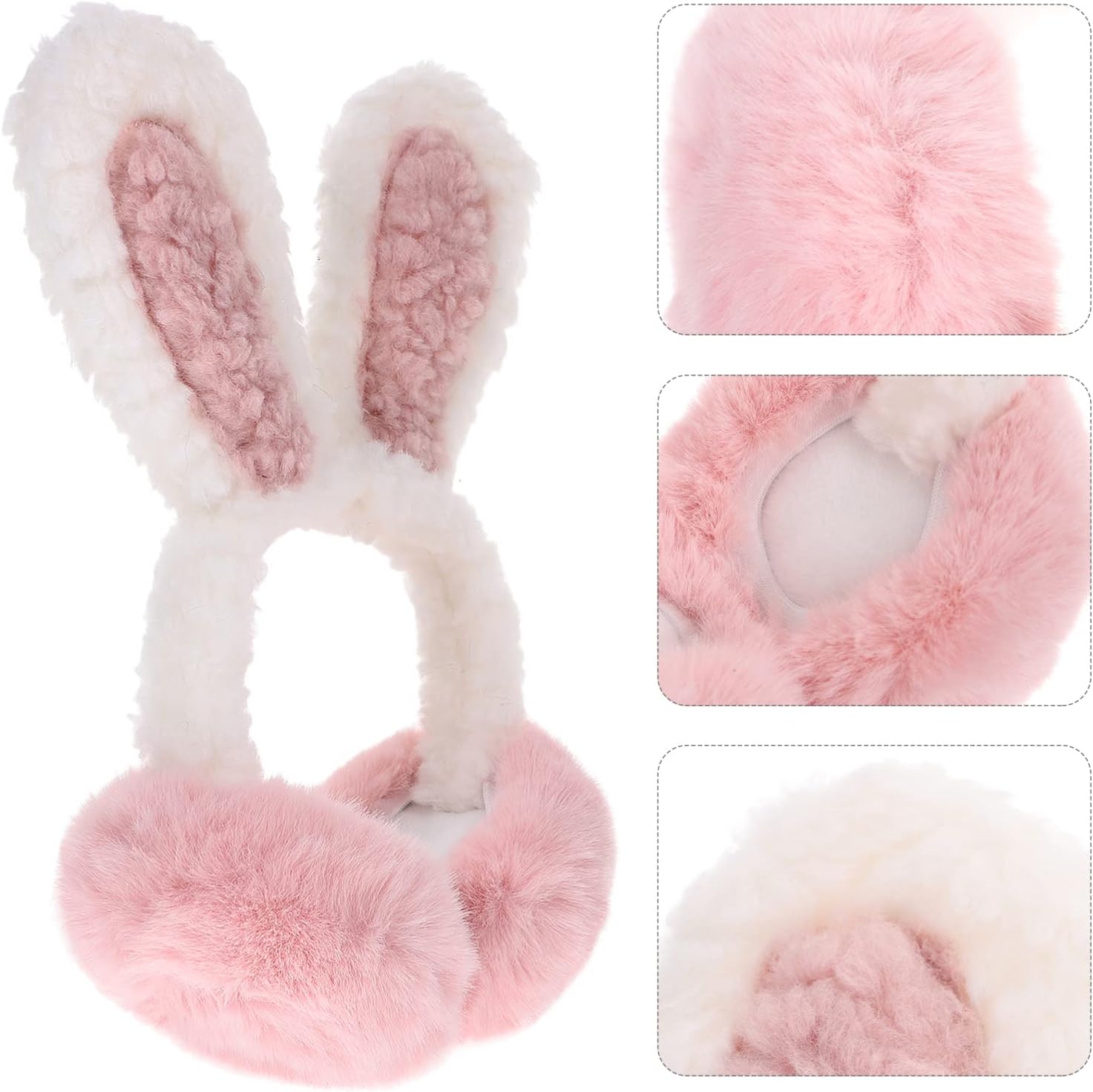 SOLUSTRE Adorable Earmuffs for Boys and Girls Bunny Ear Headband Outdoor Protective Ear