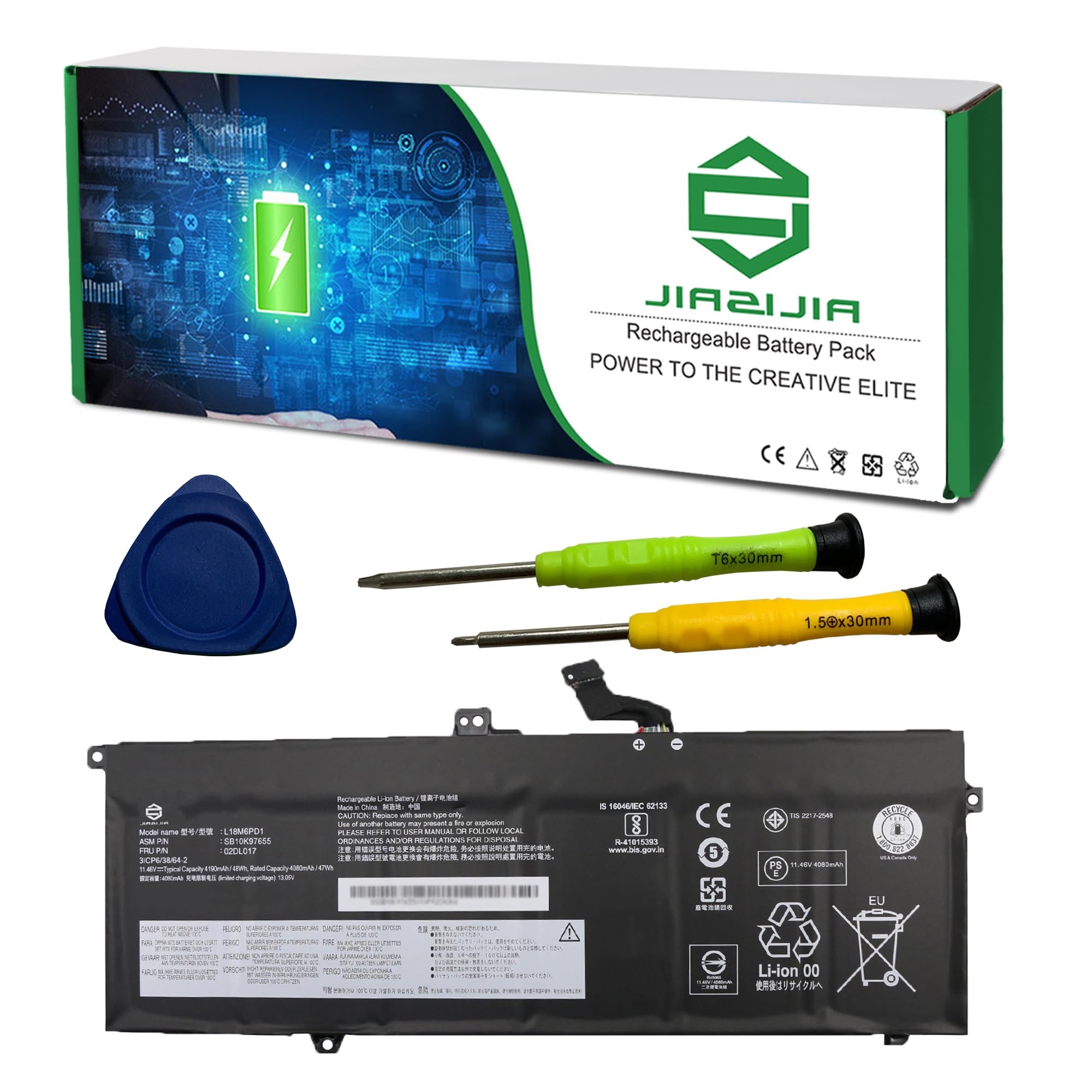 Amazon.com: JIAZIJIA 02DL017 L18M6PD1 SB10K97655 Laptop Battery