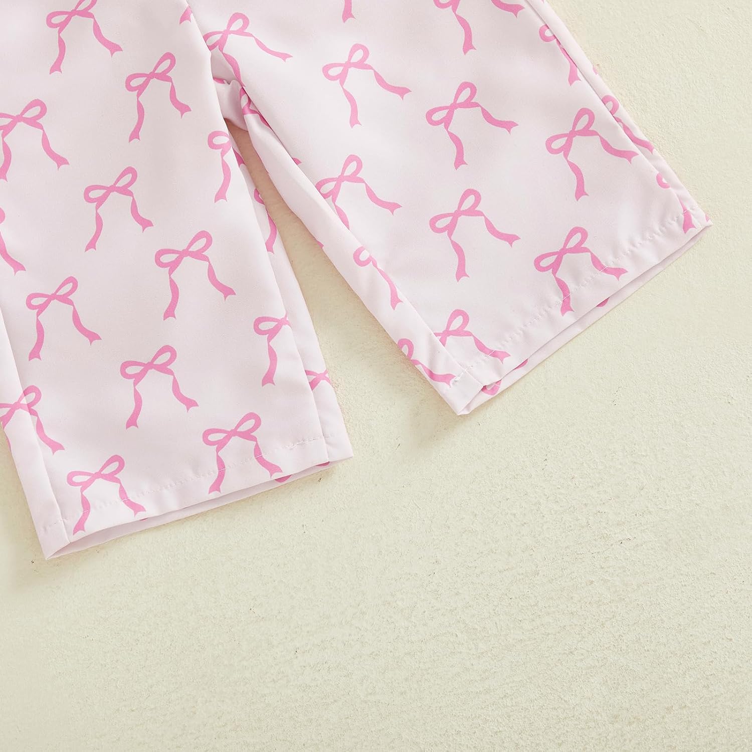 FYBITBO Toddler Baby Girl Clothes Bowknot Short T Shirt Jeans Straight-leg Pants Summer Outfit Spring Girls Clothing - Image 4