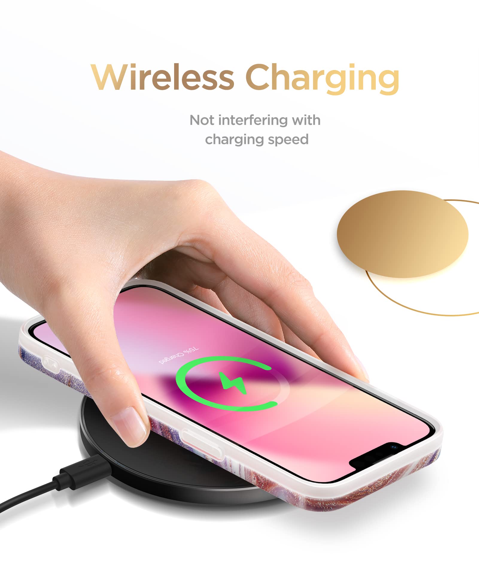 GVIEWIN Compatibile con Cover iphone 13 pro 6.1 2021, [10FT Grado