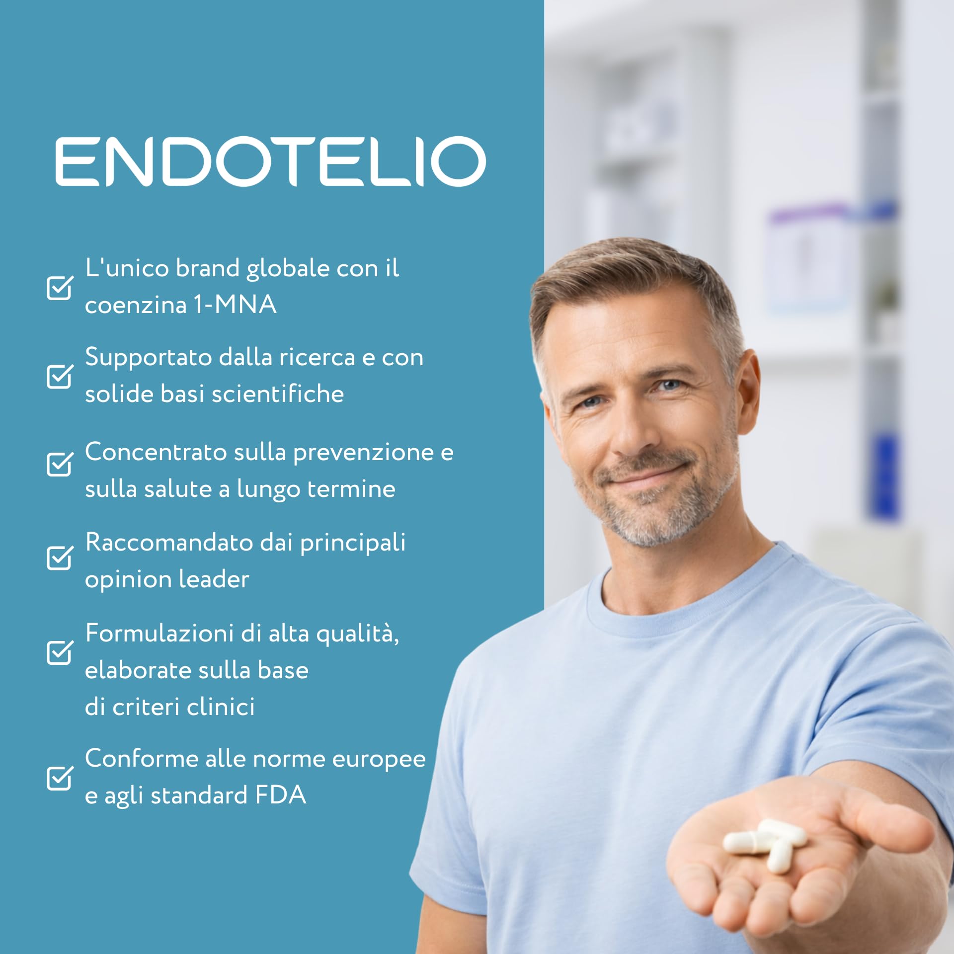1-MNA Brain, Integratore Anti-Età, Ottimizza Naturalmente NAD+ con Ginkgo Biloba, Zinco, Biotina, Vitamine C, B1, B5, B6, B12, Salute Cellulare, Memoria, Concentrazione, 30 Compresse