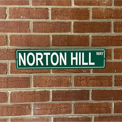 Vista 555 de Ohio Mountains Pick Your Mountain Compatible/repuesto para Ballards Hill United States Mountain Aluminio Metal Tin Street Sign Style decoración