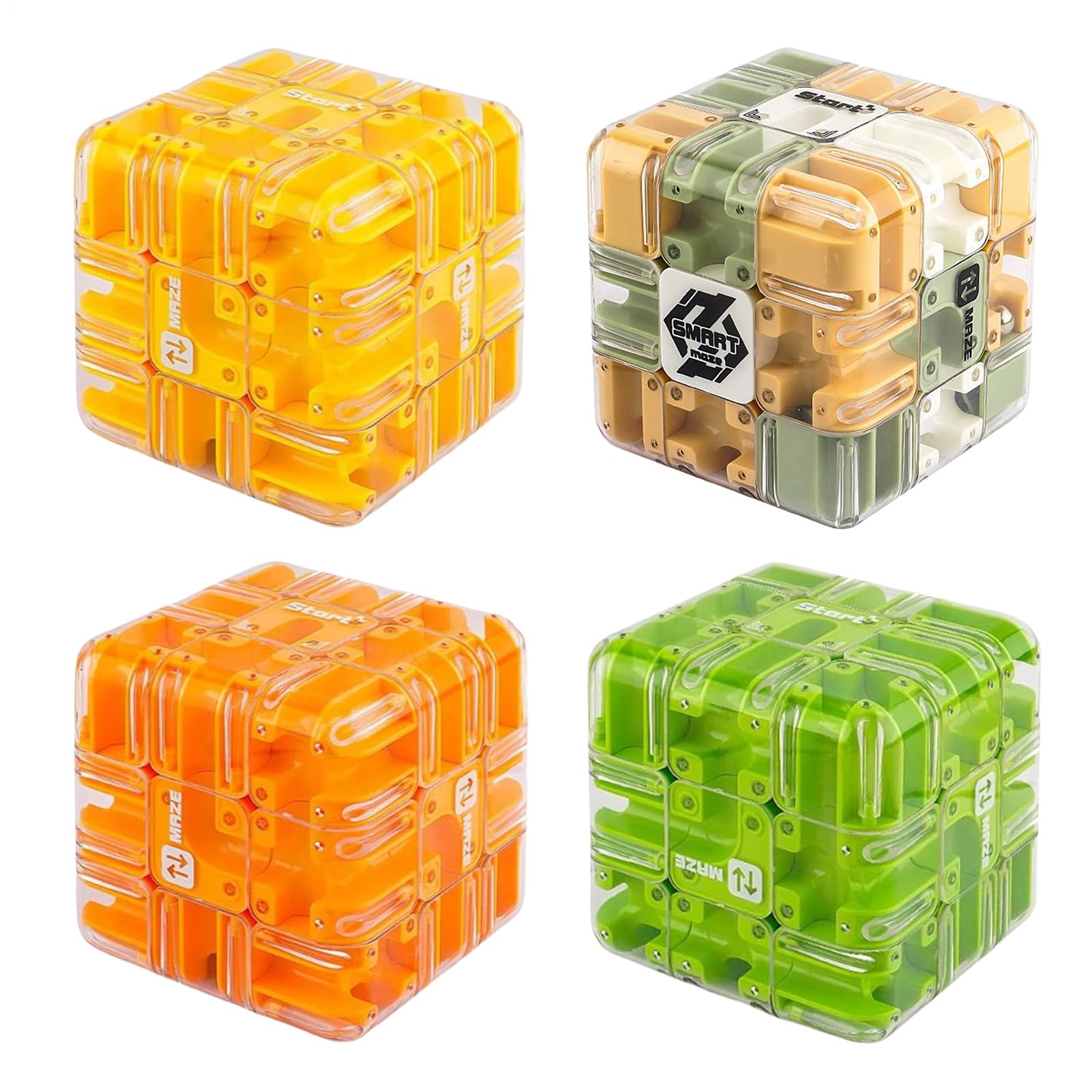 Puzzle labirynt dla dzieci w wieku 4-8 lat, duży labirynt 3D, puzzle Maze Cube, zabawka interaktywna kostka, zabawka edukacyjna na imprezy klasowe, urodziny, 8,5 cm
