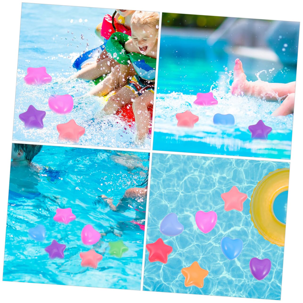 Palline e Stella Cuore Pezzi Piscina Pe 80 a per Ragazzo Ragazza