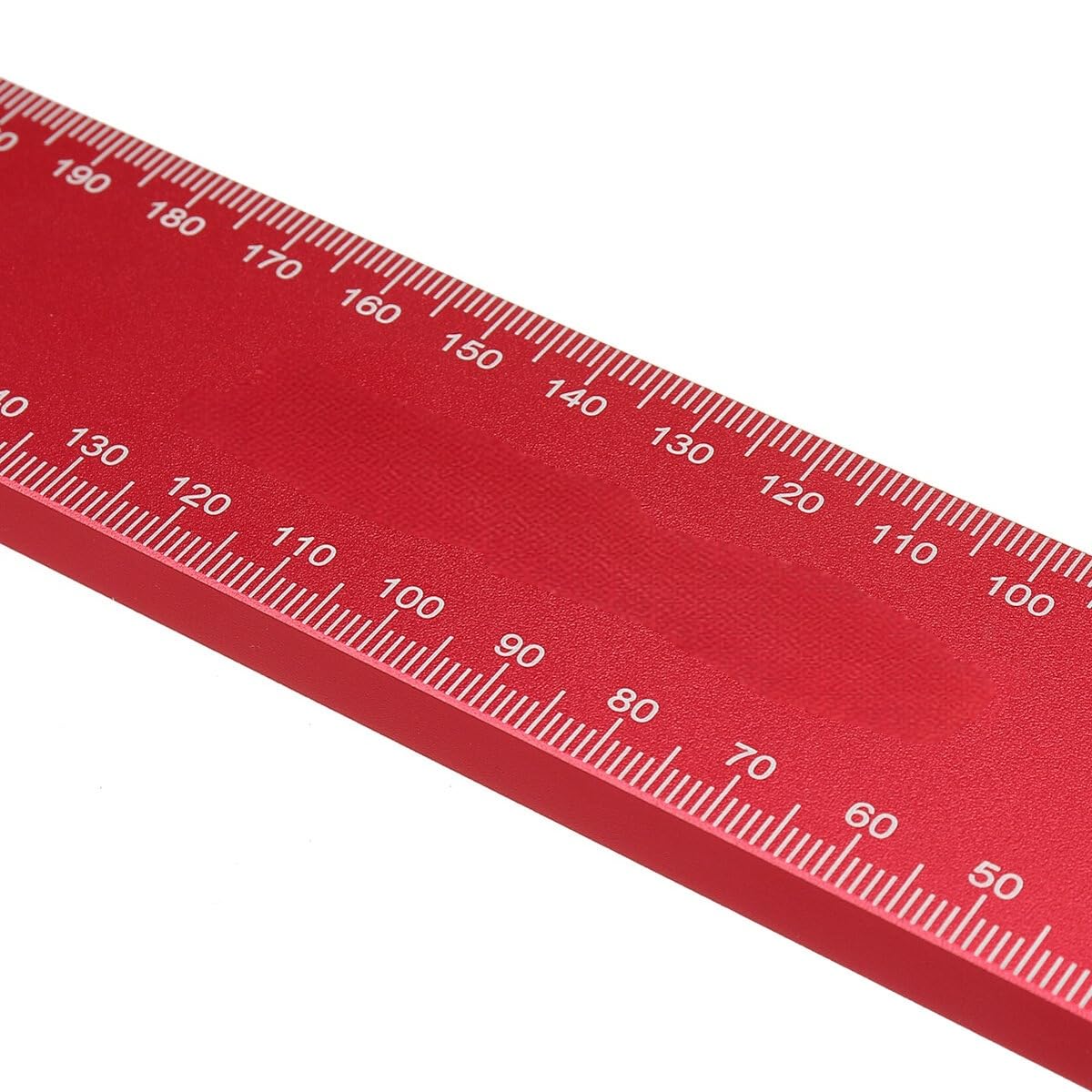 VIDOO 300x200mm Precyzyjny Kątownik Stolarski ze Stopu Aluminium Linijka Kąta Prostego z Podstawą-Calowy