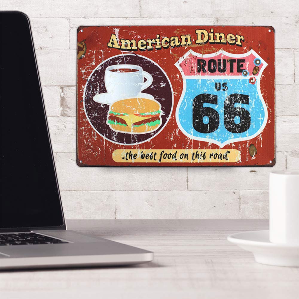 ROUTE 66 American DINER 電飾パネル　店舗ディスプレイ ROUTE 66 American DINER 電飾パネル 店舗ディスプレイ Route 66