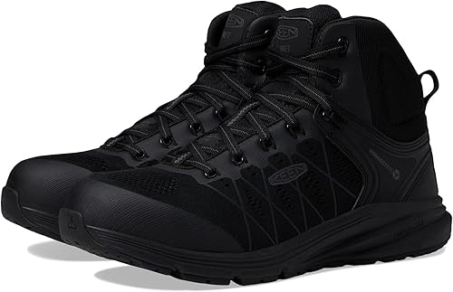 KEEN Utility Botas de trabajo industriales Vista Energy de altura media con puntera compuesta interna para protección metatarsiana