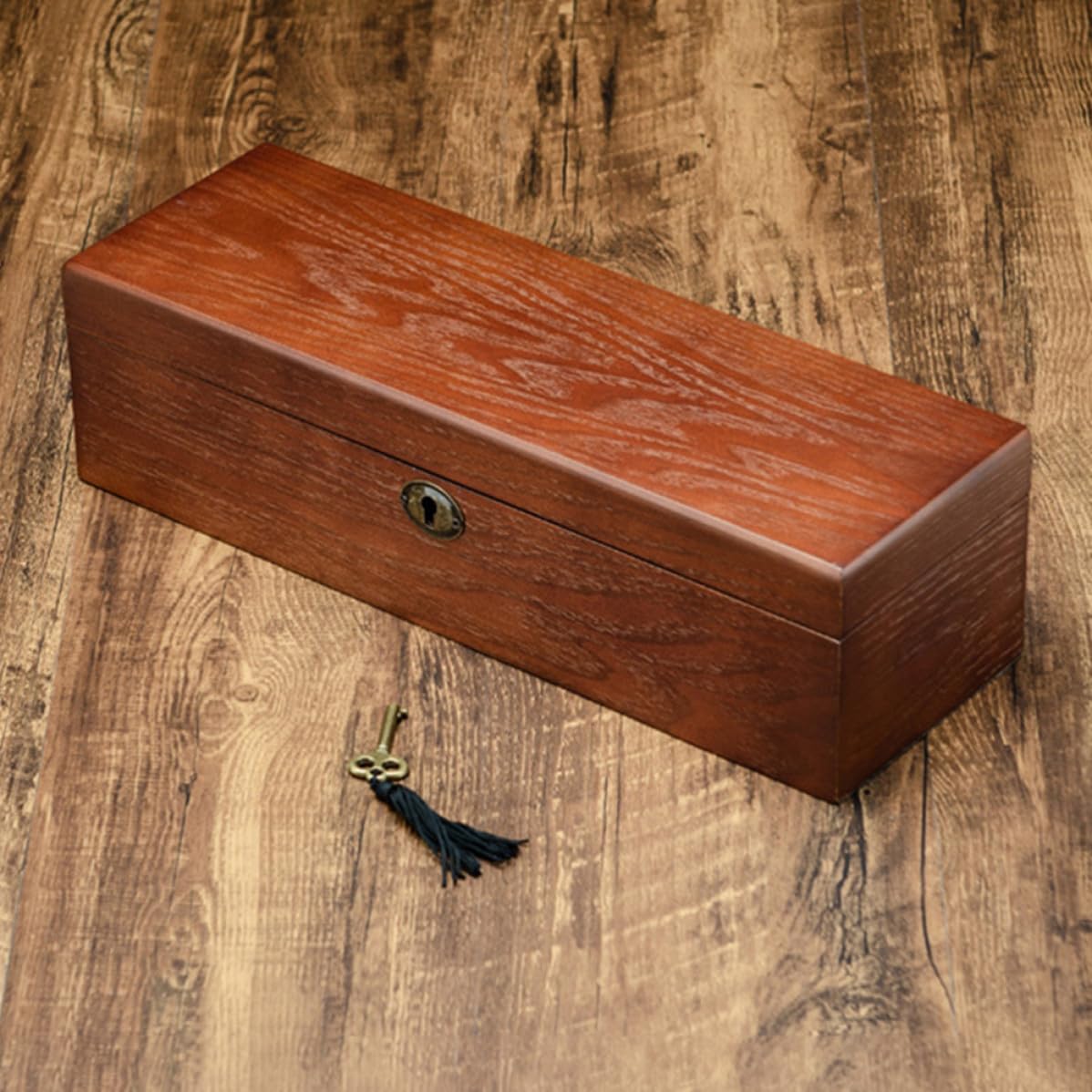 Uhrenbox Schmuckkästchen Braun 1 Stück mit Einzelteilung Schützt Uhr und Schmuck vor Kratzern Dekorative Aufbewahrungs und Displaybox