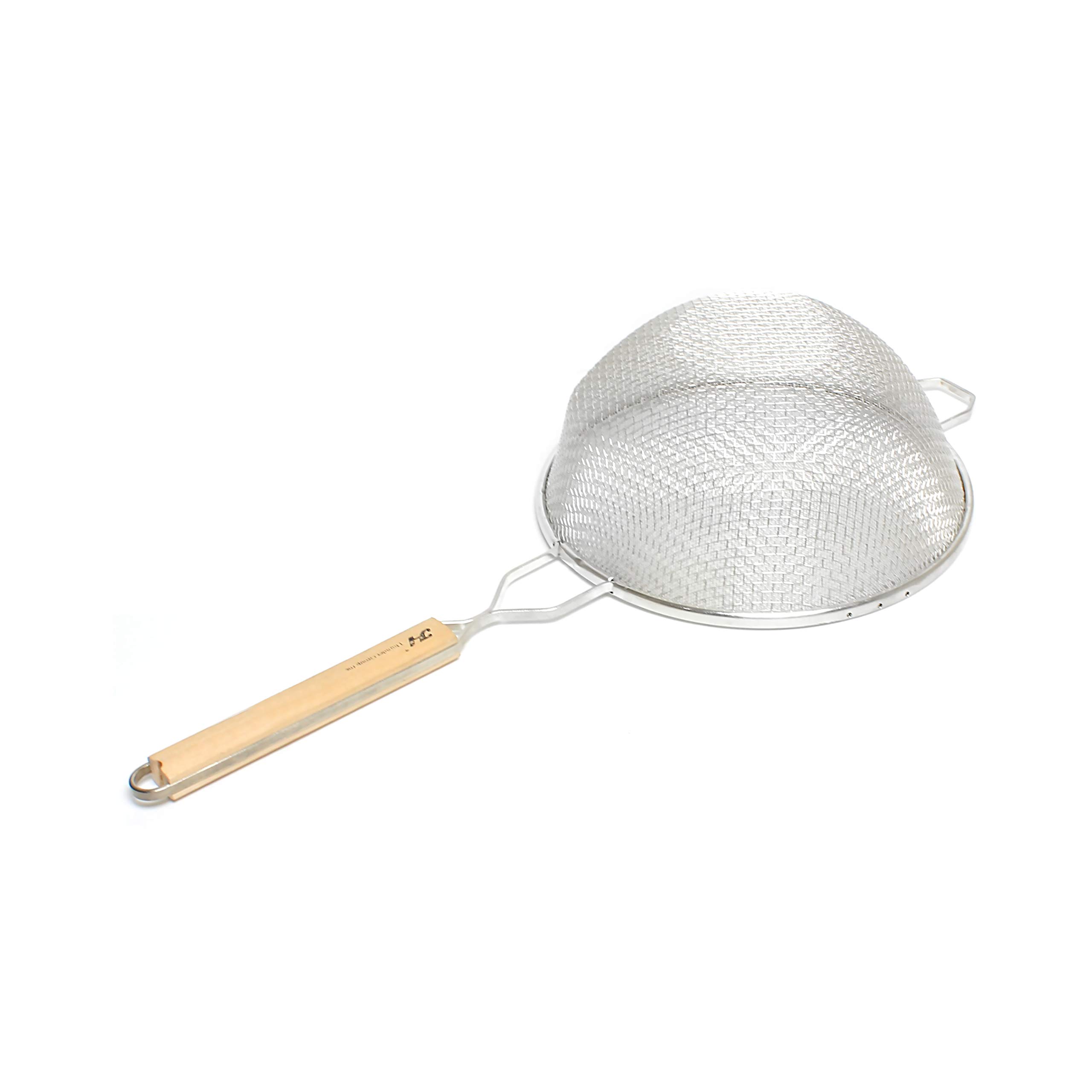 Thunder Group Colador de Alimentos, Doble Malla, 10 cm, Estaño