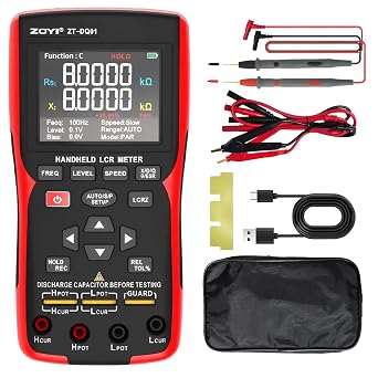 LCR Meter ZT-DQ01 Handheld Digital Bridge LCR Meter Capacitance Resistance Inductance zt-dq02 Multi TesterDQ01 KitII