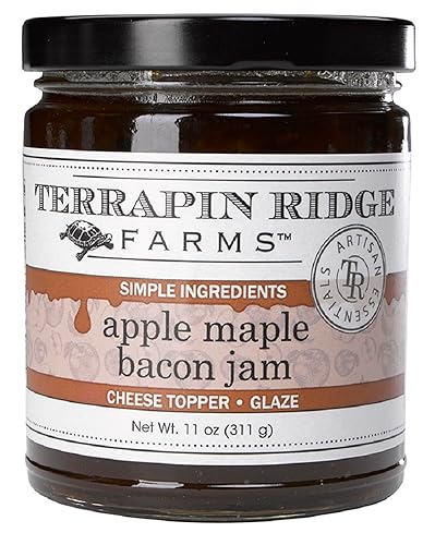 Terrapin Ridge Farms Apple Maple Bacon Jam - Un tarro de 11 onzas