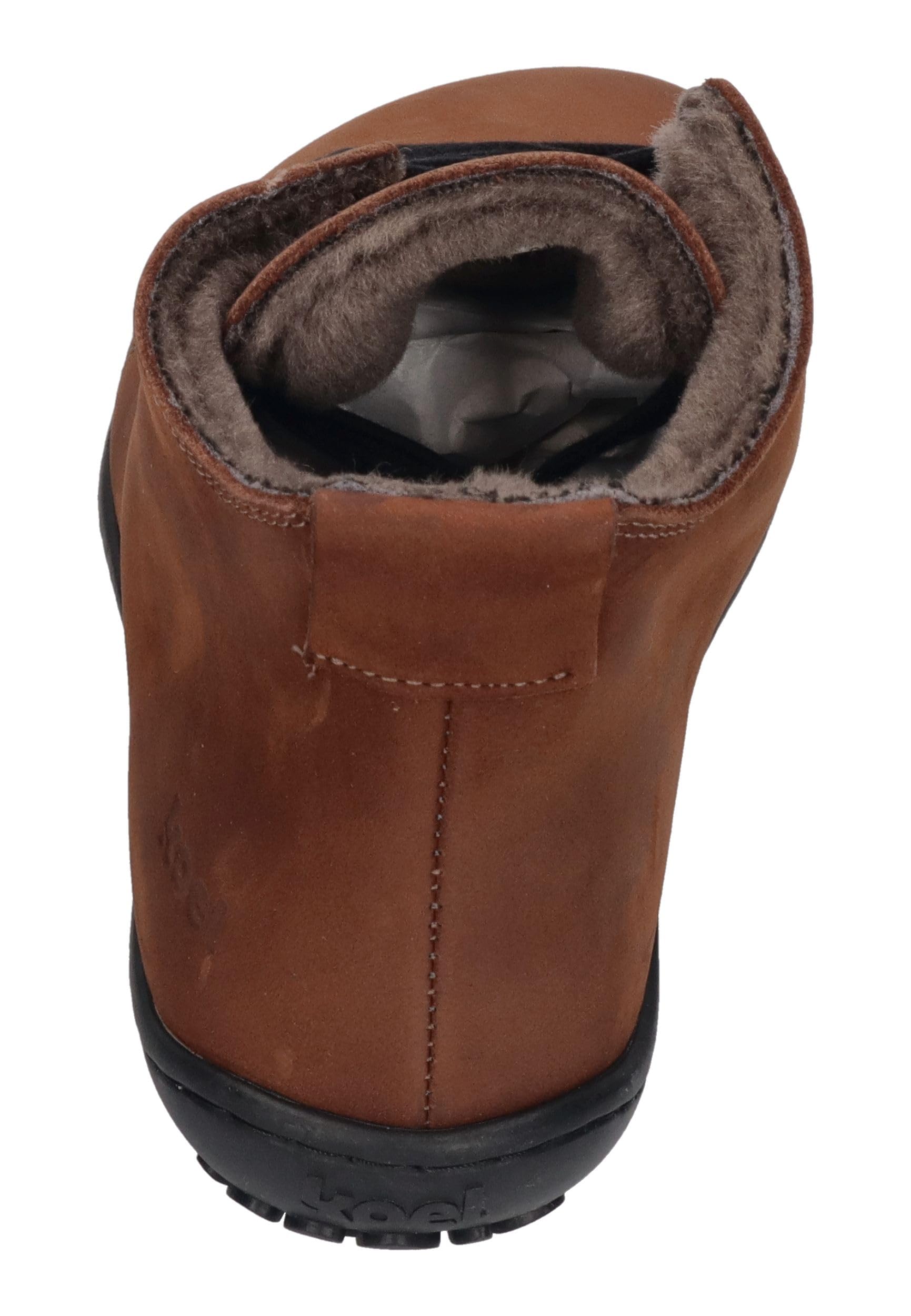 KOEL Damen Barfuß Winter Booties IVONE Lambwool Chocolate