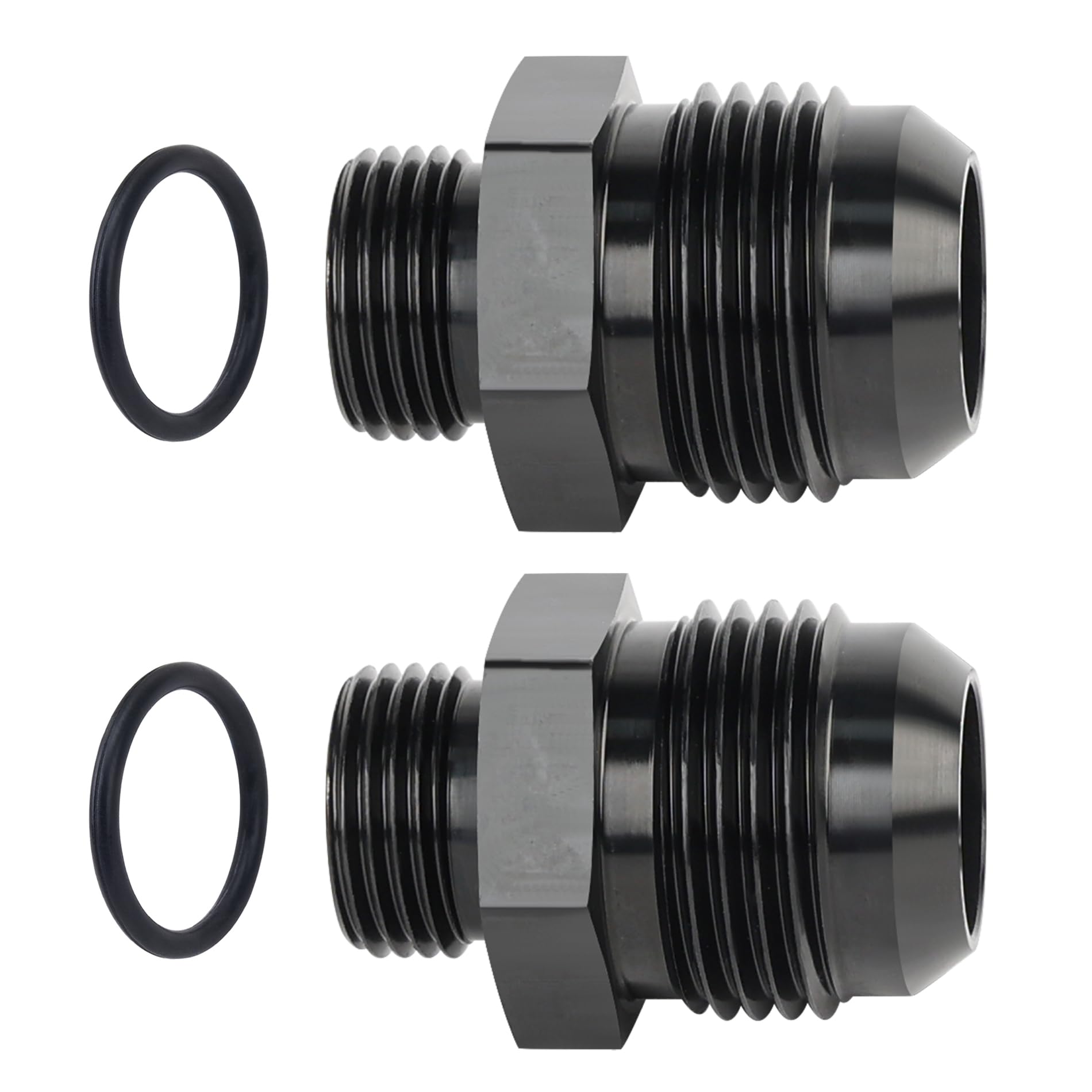 EVIL ENERGY 12AN Flare to AN8 ORB Male O-Ring 2PCS Fitting Adapter