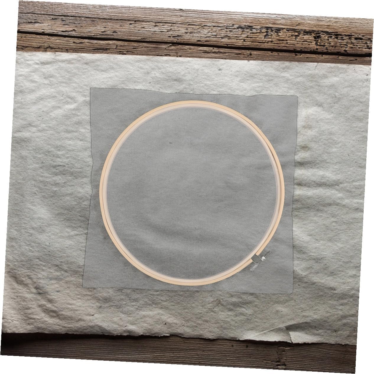 PLAFOPE 2pcs Wooden Paper Making Screen Round Frame DIY Papermaking Mould for Handmade Paper Crafts Art Projects Classroom Use