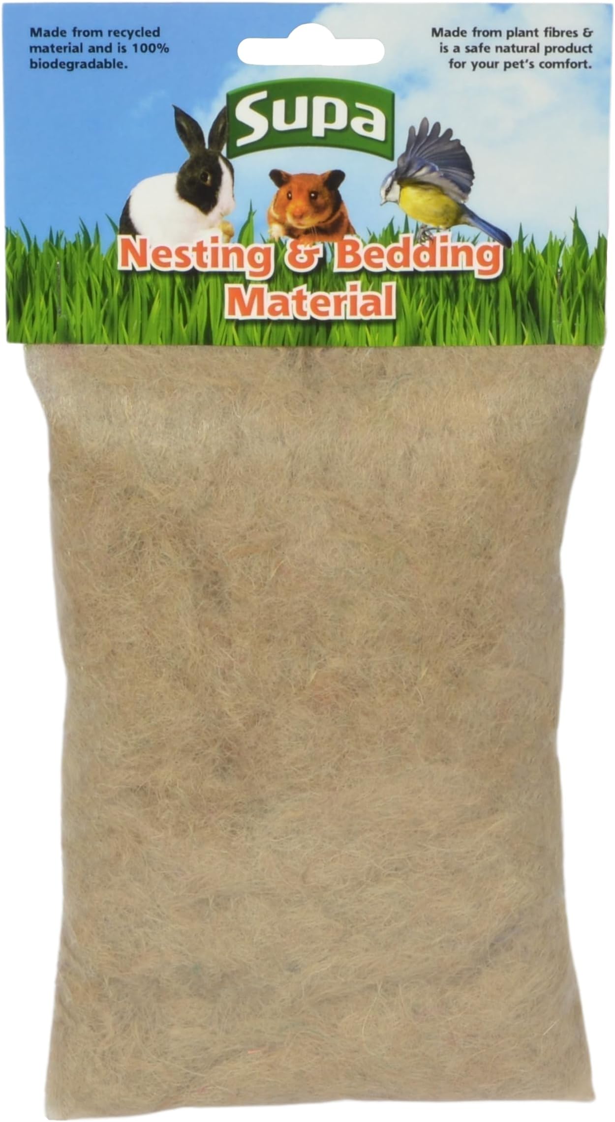 Supa Natural Bedding & Nesting Material For Birds & Small Animals, Environmentally Friendly Jute Fibre. Makes A Warm Cosy And Safe Nest