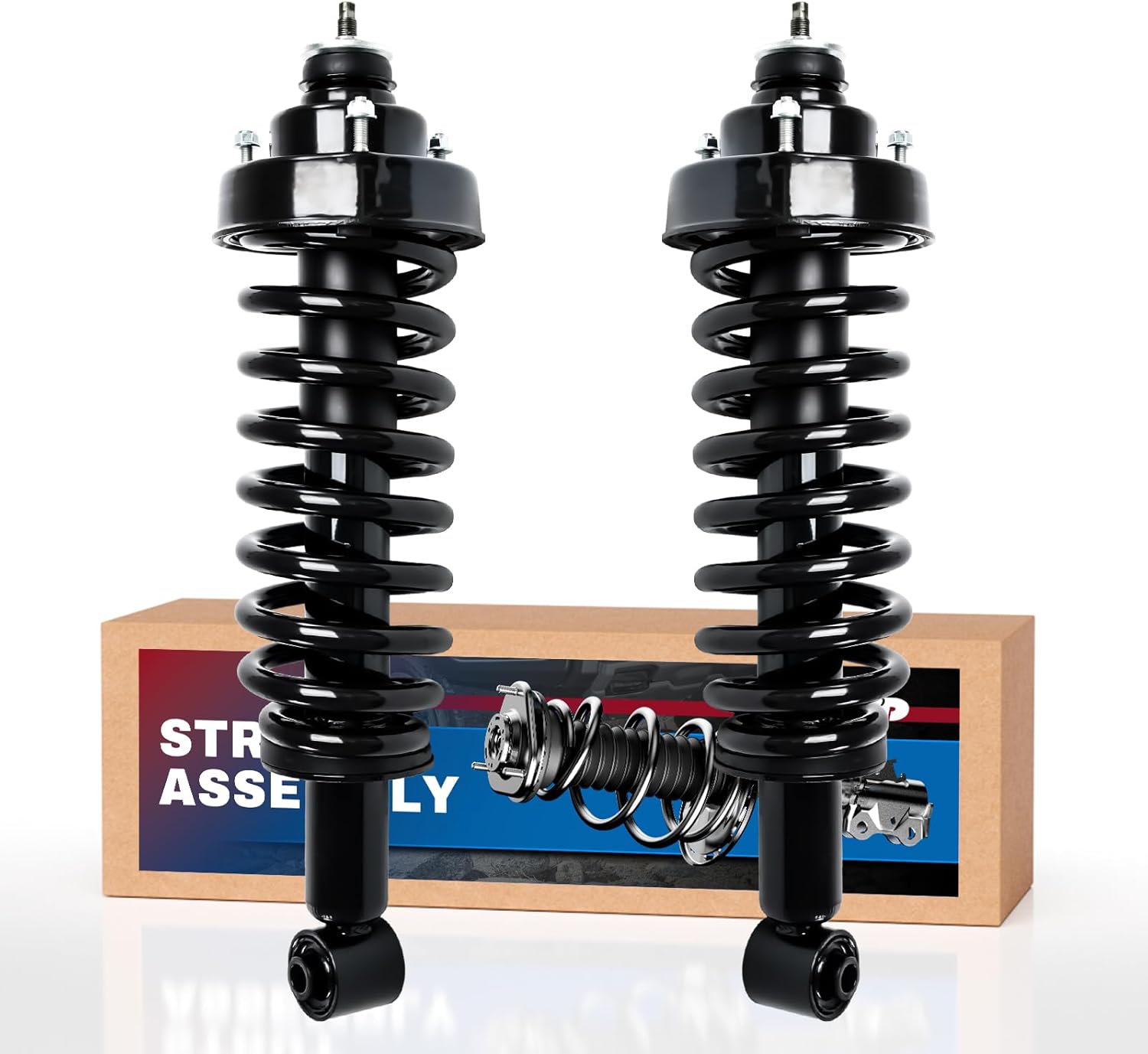 KTP Pair Front Struts and Shocks Complete Assembly For Ford Fusion L4, 2.5L 2010-2012, Mercury Milan L4, 2.5L 2010-2011 Front Shock Absorbers with Coil Springs, Replace 272596