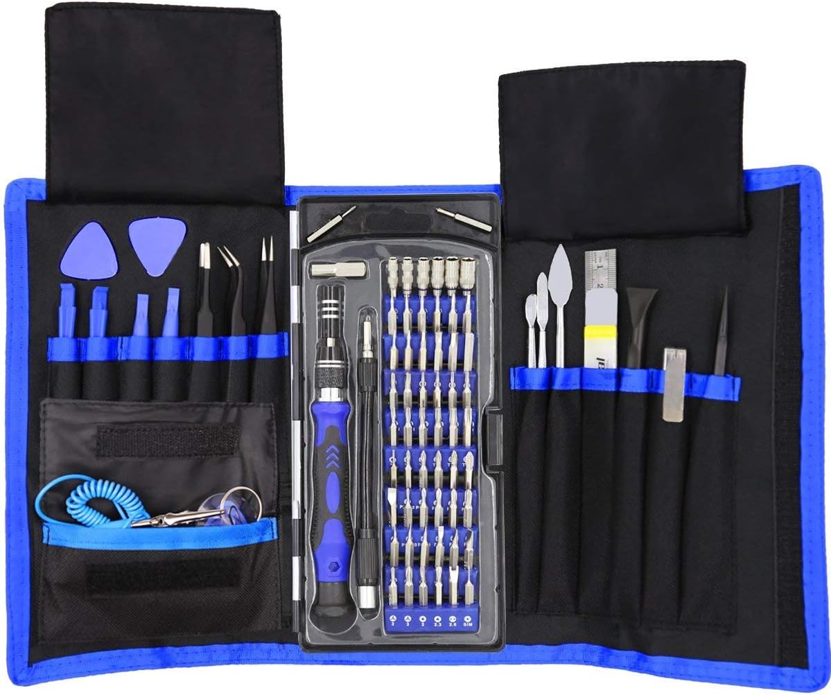 80 in 1 Precision Screwdriver Set with Magnetic Driver Kit, Professional Electronics Repair Tool Kit with Portable Oxford Bag for Repair Cell Phone, iPhone, iPad, Watch, Tablet, PC, MacBook