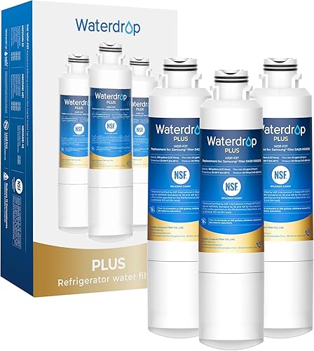 Miniatura 11 de Waterdrop Plus DA29-00020B 𝐍𝐒𝐅 𝟒𝟎𝟏 Certificado Filtro de Agua, Reduce 𝐏𝐅𝐎𝐀/𝐏𝐅𝐎𝐒, Reemplazo para Filtro de Agua Samsung® HAF-CIN, HDX FMS-2