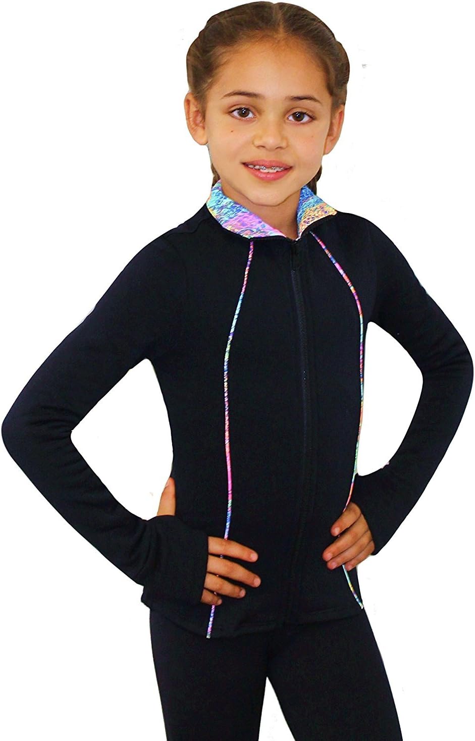 Ice Fire Poly/Spandex Venetta Fit Figure Skating Jacket