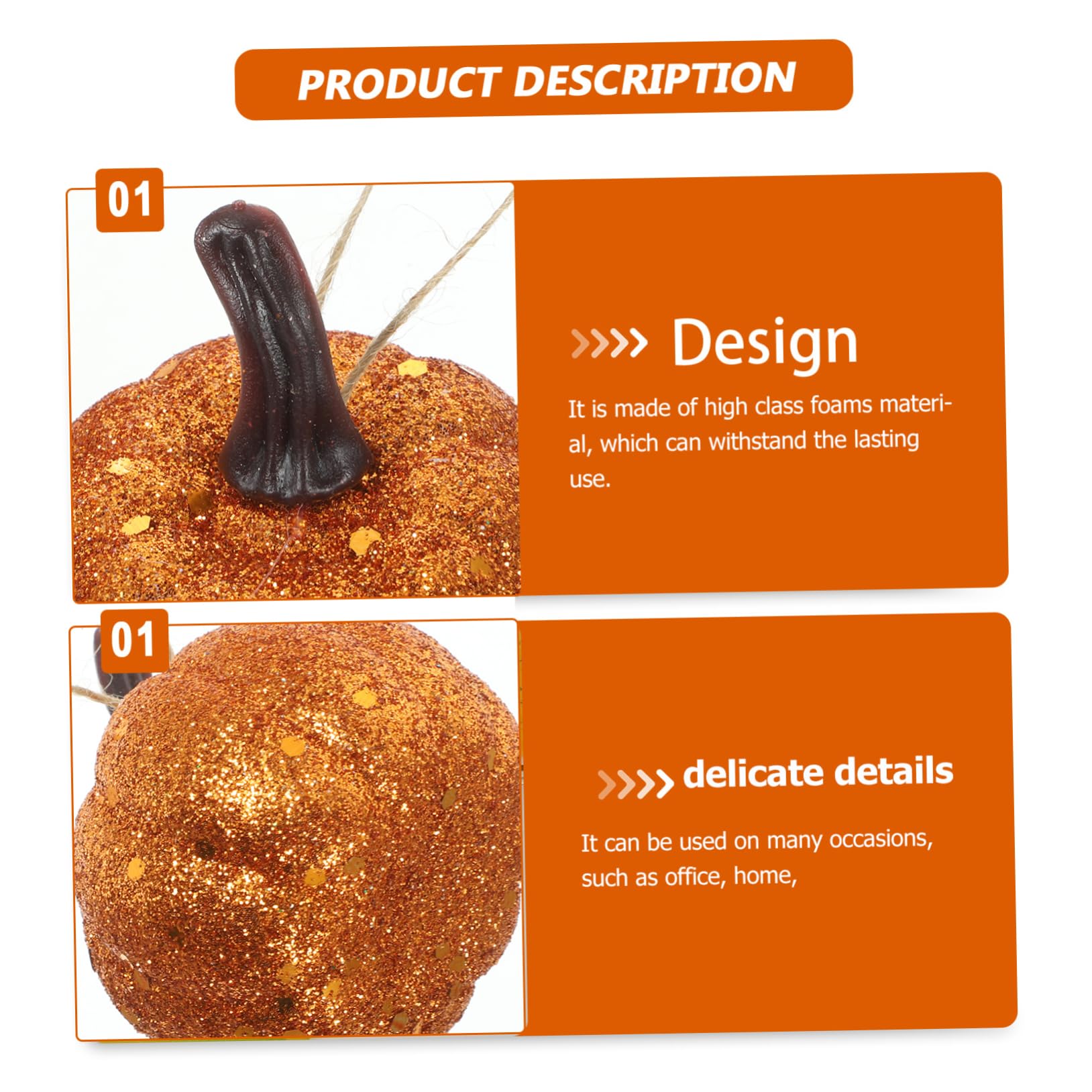 ABOOFAN 40stücke Künstliche Kürbis-Dekoration Für Halloween Vivid Emulation Pumpkin Deko-Props Aus Hochwertigem Für Erntedankfest Und Herbstfeiern