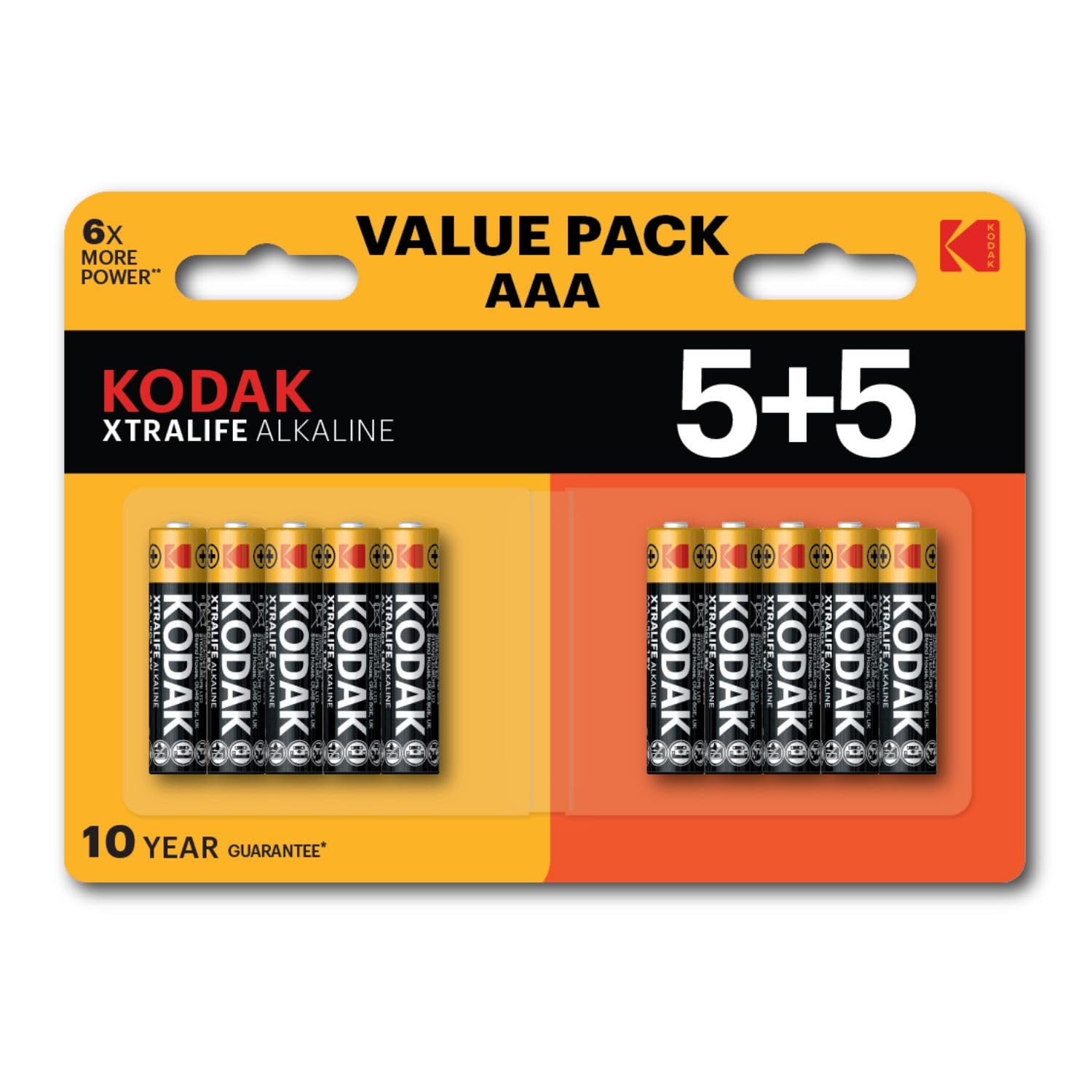 Xtralife Alkaline AAA Batteries - Value Pack (5+5)