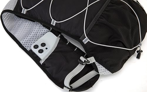 Miniatura 8 de Chaleco ligero para correr para mujeres y hombres, mochila de hidratación con bolsa de vejiga de agua de 1.5 L, accesorios para senderismo,