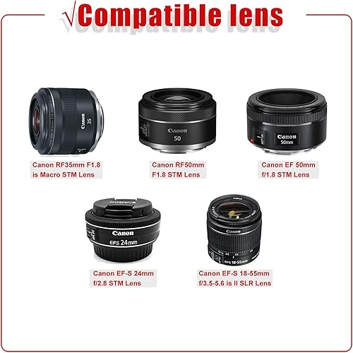 Miniatura 2 de LTGEM Estuche para Cámara Canon EOS Rebel T7  R50  R100  R50 V  T6  R8  R10  RP  SL3  R5  T100 DSLR SLR Cámara y Lente 18-55mm18-45mm con Correa