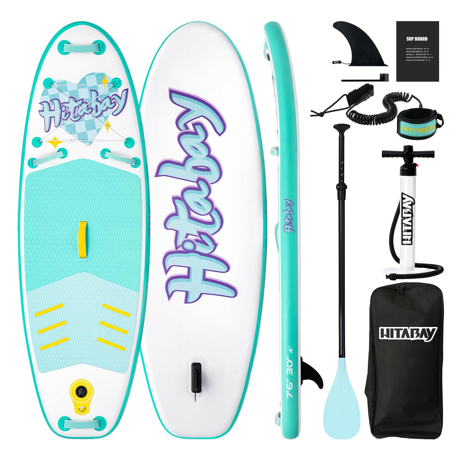 Tabla de Paddle Surf Hinchable para Niños, Accesorios Completos Tabla Sup Hinchable 228 x 76 x 10 cm Paddle Board, Multicolor Niños Tabla de Stand Up Paddling Board