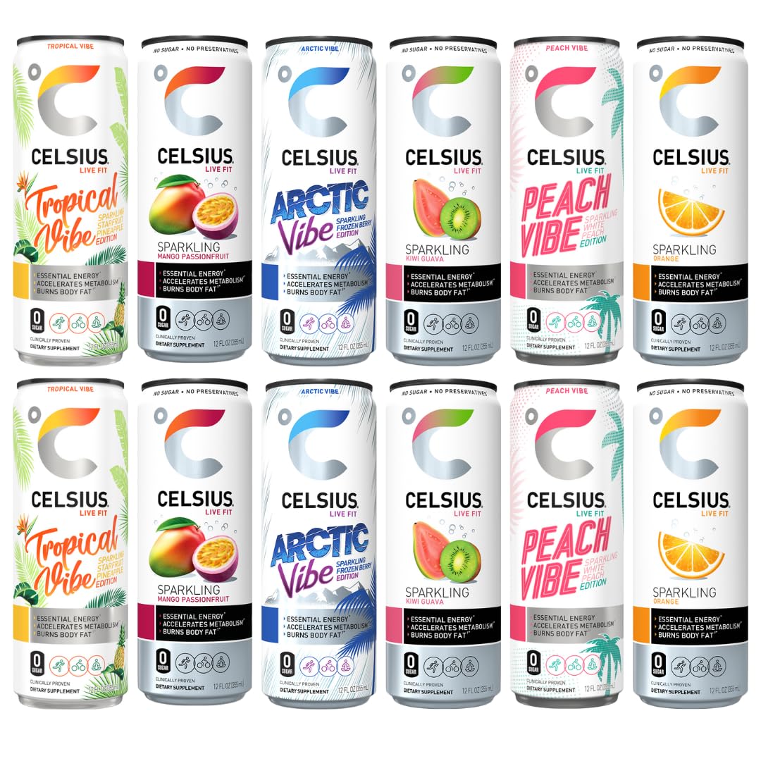 Celsius Sparkling Energy Drink No Sugar or Preservatives